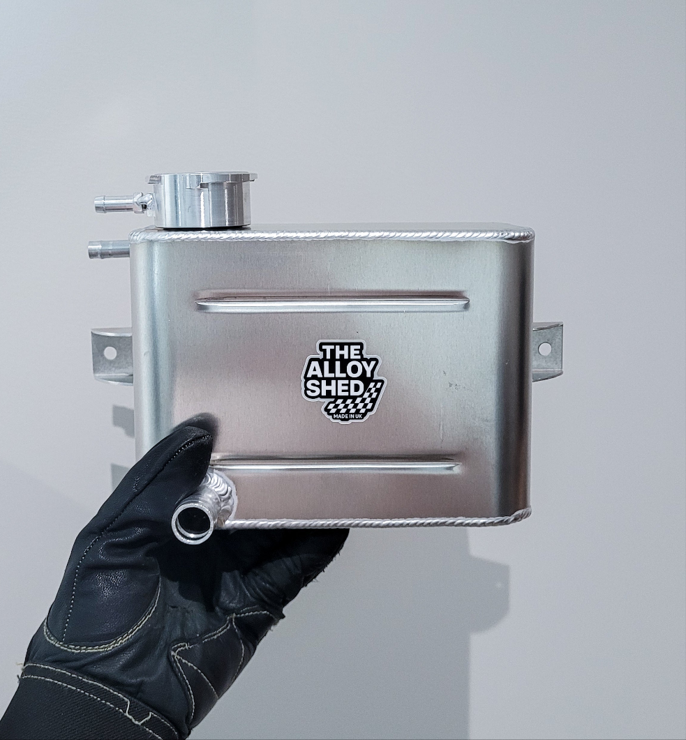 2L Aluminium Coolant Header Tank - Universal High Capacity Expansion R ...