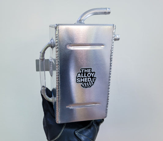 1.5L Aluminium Oil Catch Can with Sight Tube Universal Fit