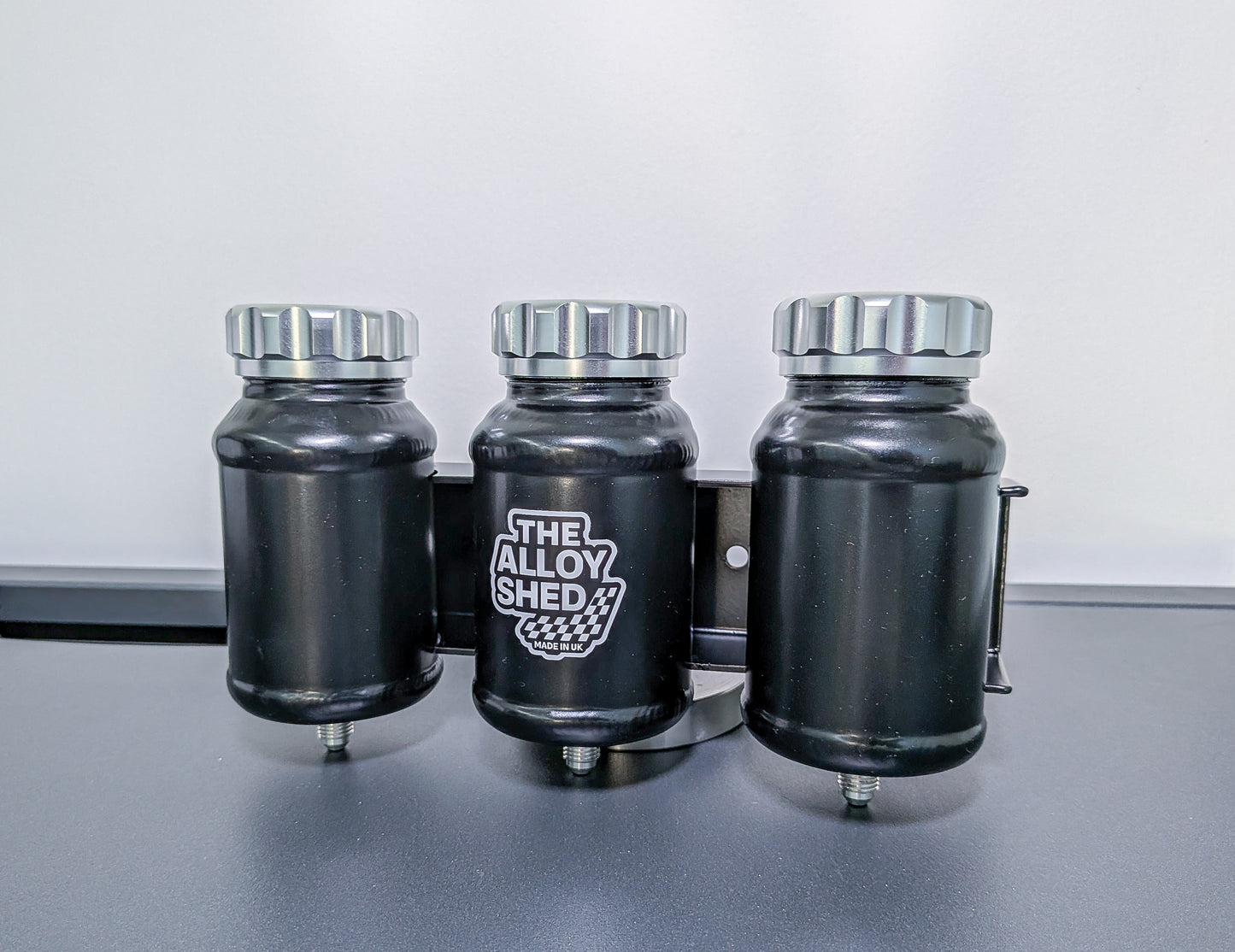 Aluminium Triple Brake & Clutch Fluid Reservoir Assembly