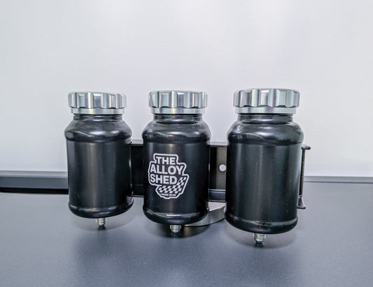 Aluminium Triple Brake & Clutch Fluid Reservoir Assembly