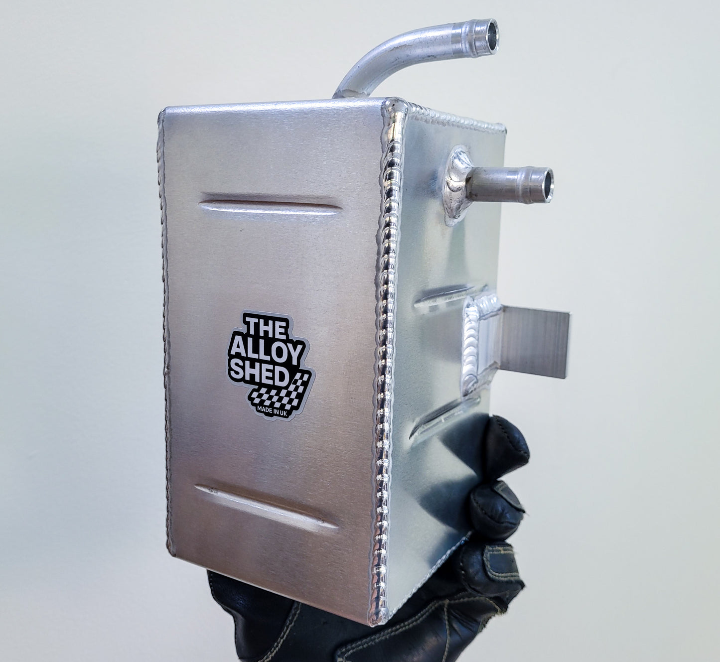 1.5L Aluminium Oil Catch Can with Sight Tube Universal Fit