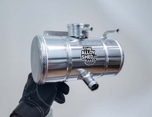 Horizontal Aluminium Header Tank 1.5L –  Motorsport Cooling Reservoir