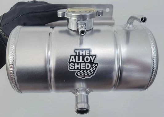 1.5L TIG Welded Aluminium Tank Coolant Bottle Horizontal – Universal Fit Kit Car